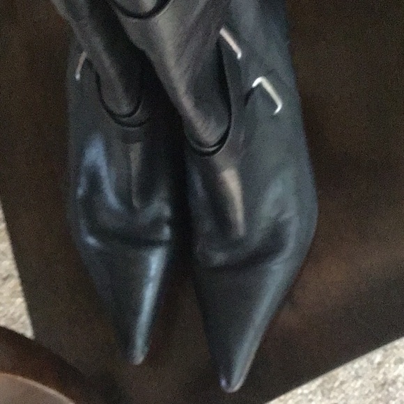 White mountain black leather heeled boots - Picture 2 of 10